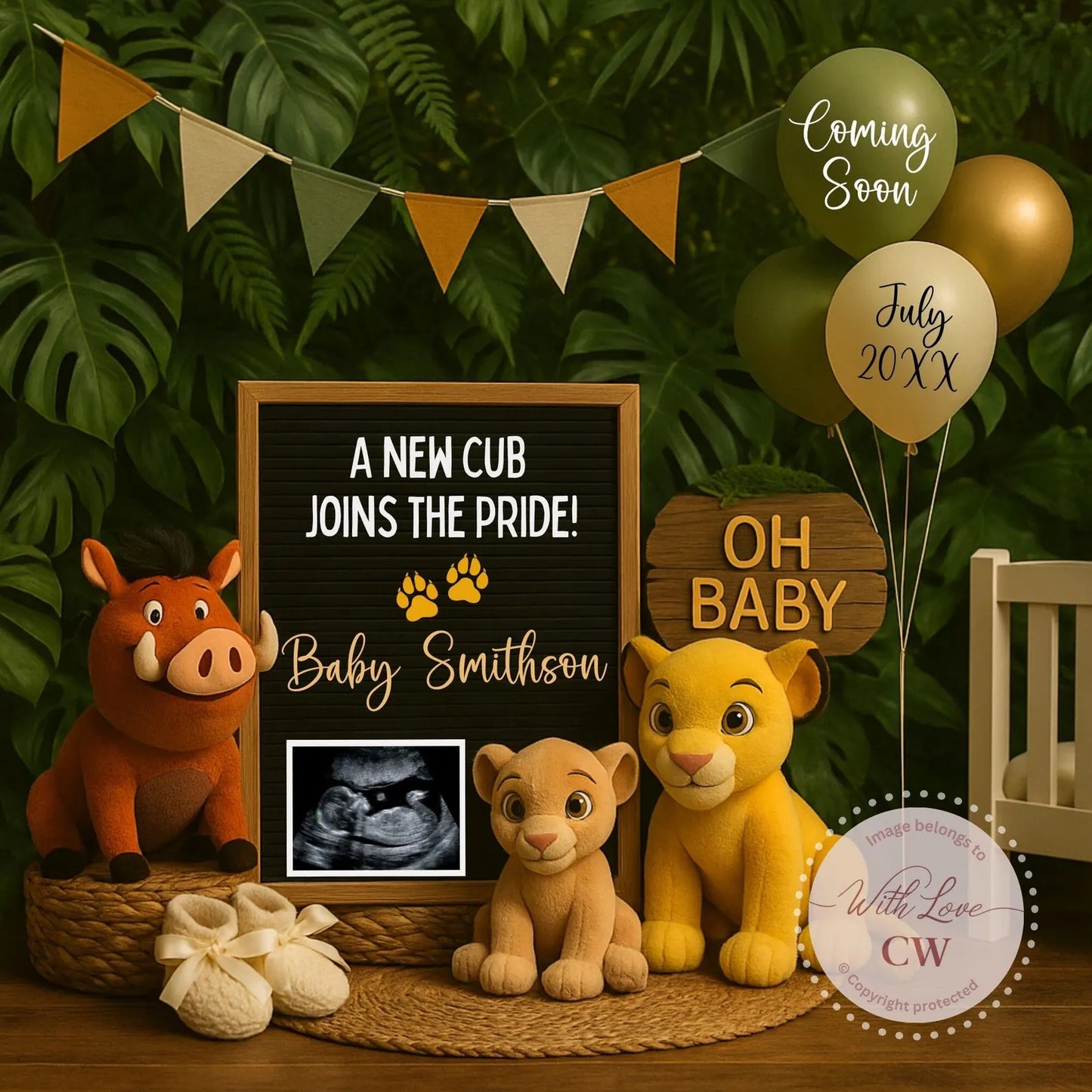 Baby Reveal Announcement – Social Media Post