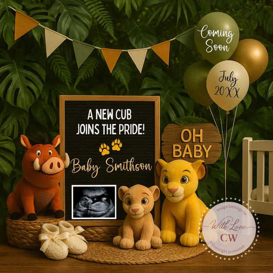 Baby Reveal Announcement – Social Media Post