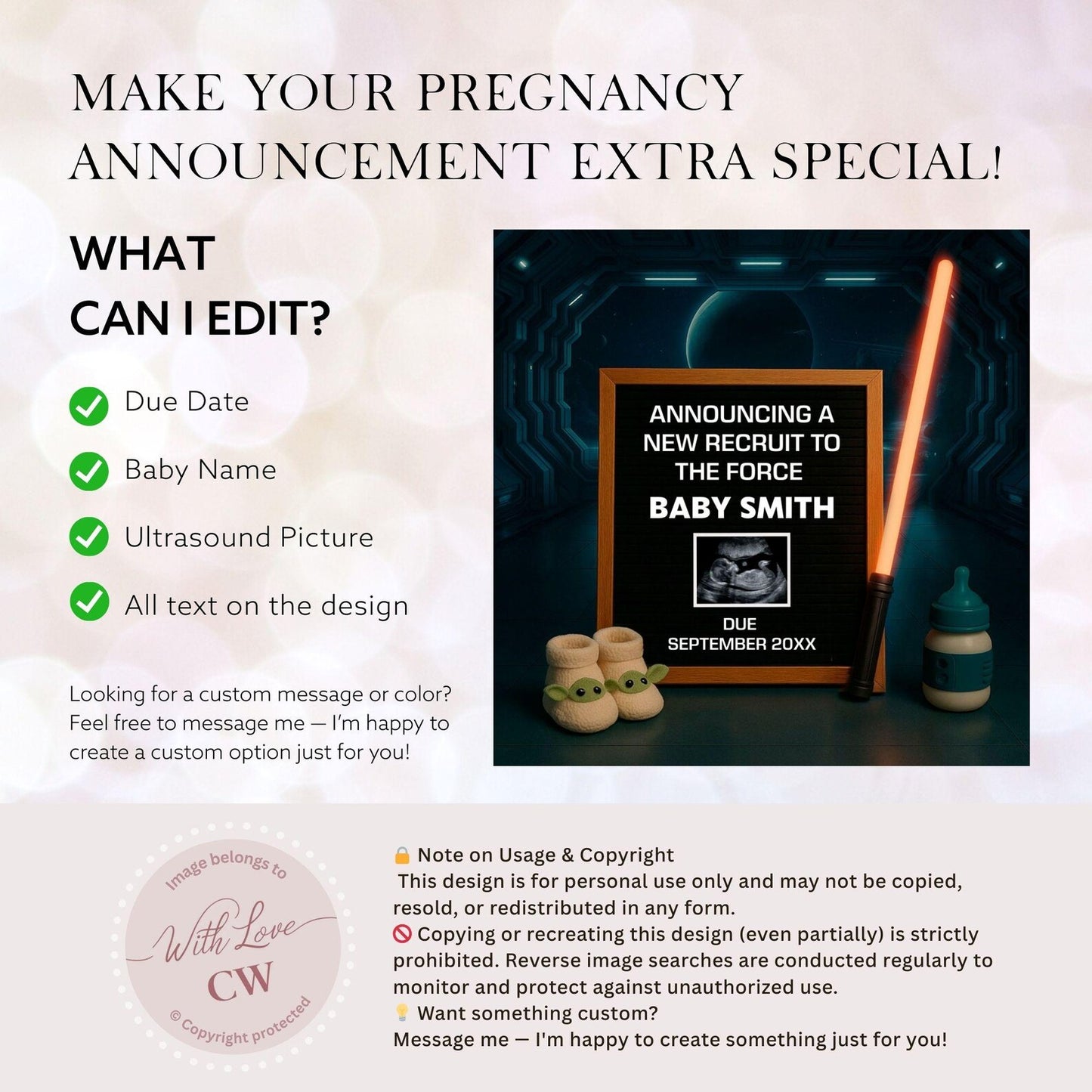 Baby Reveal Announcement – Social Media Post