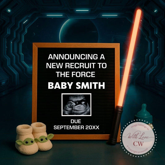 Baby Reveal Announcement – Social Media Post