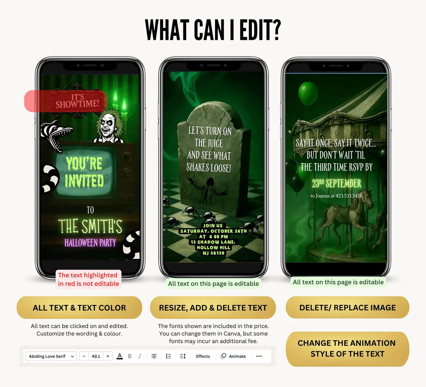 Beetle Birthday Halloween Party Video Invite