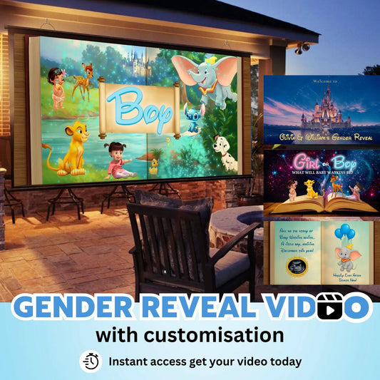 BOY Custom Gender Reveal Movie Video