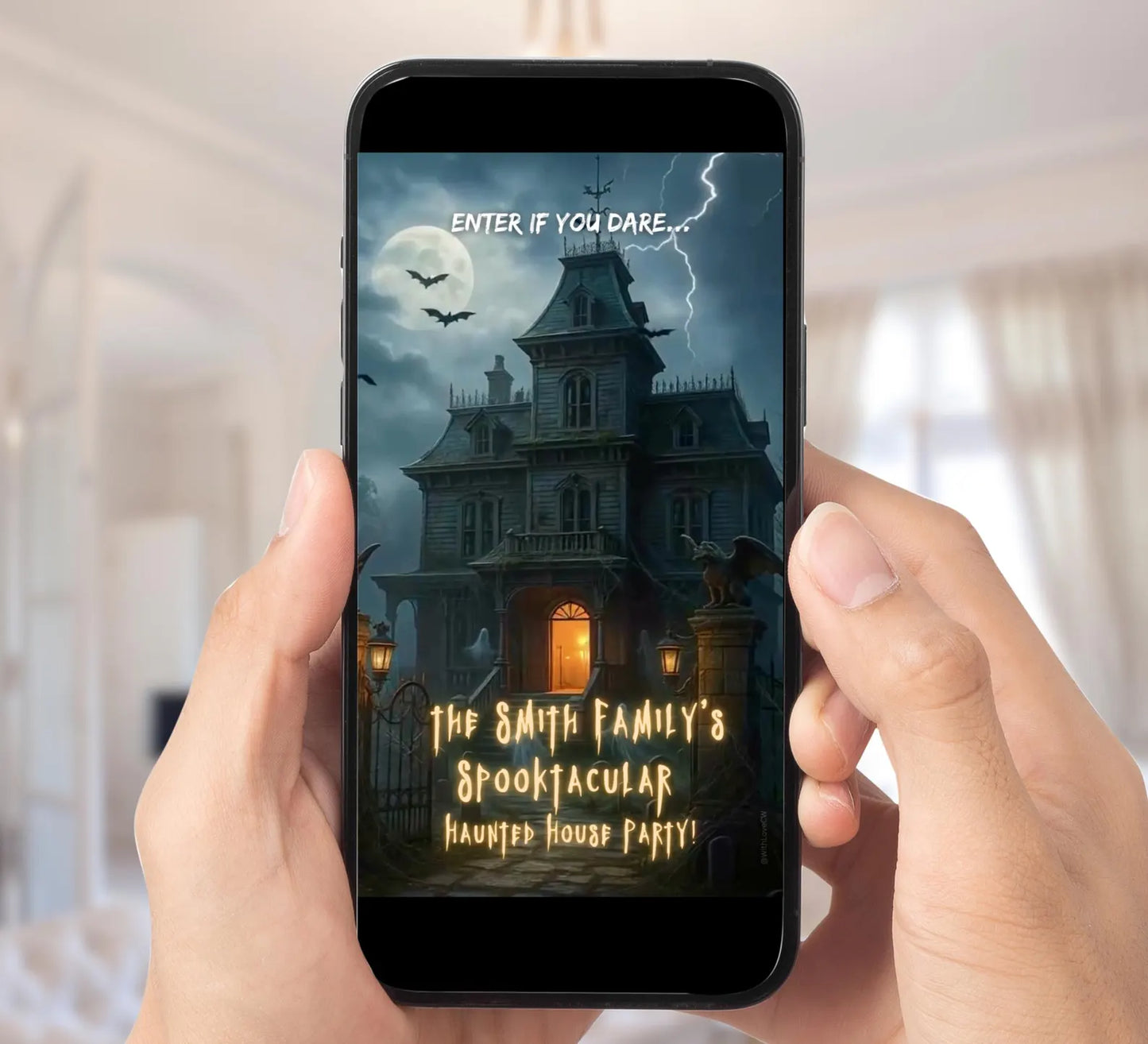 Haunted House Halloween Party Video Invite