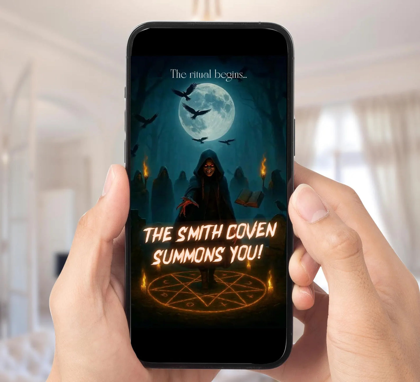Halloween Witches Coven Spells Halloween Video Invitation