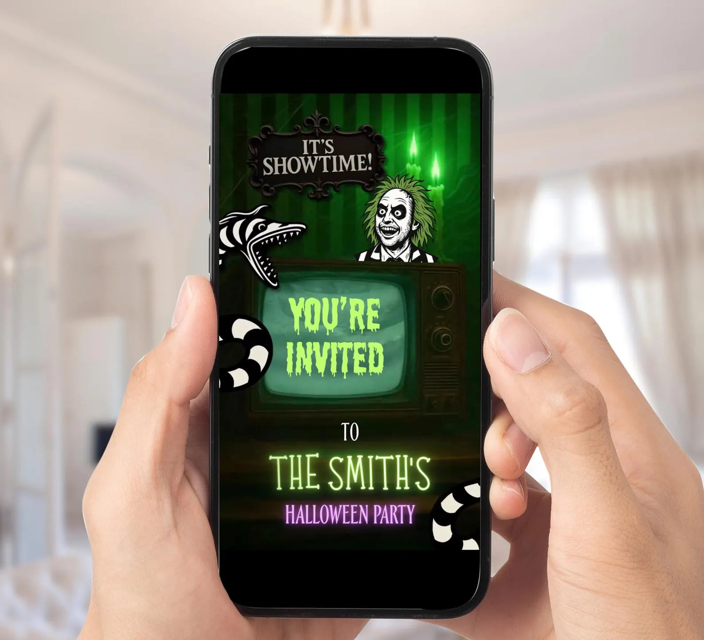 Beetle Birthday Halloween Party Video Invite