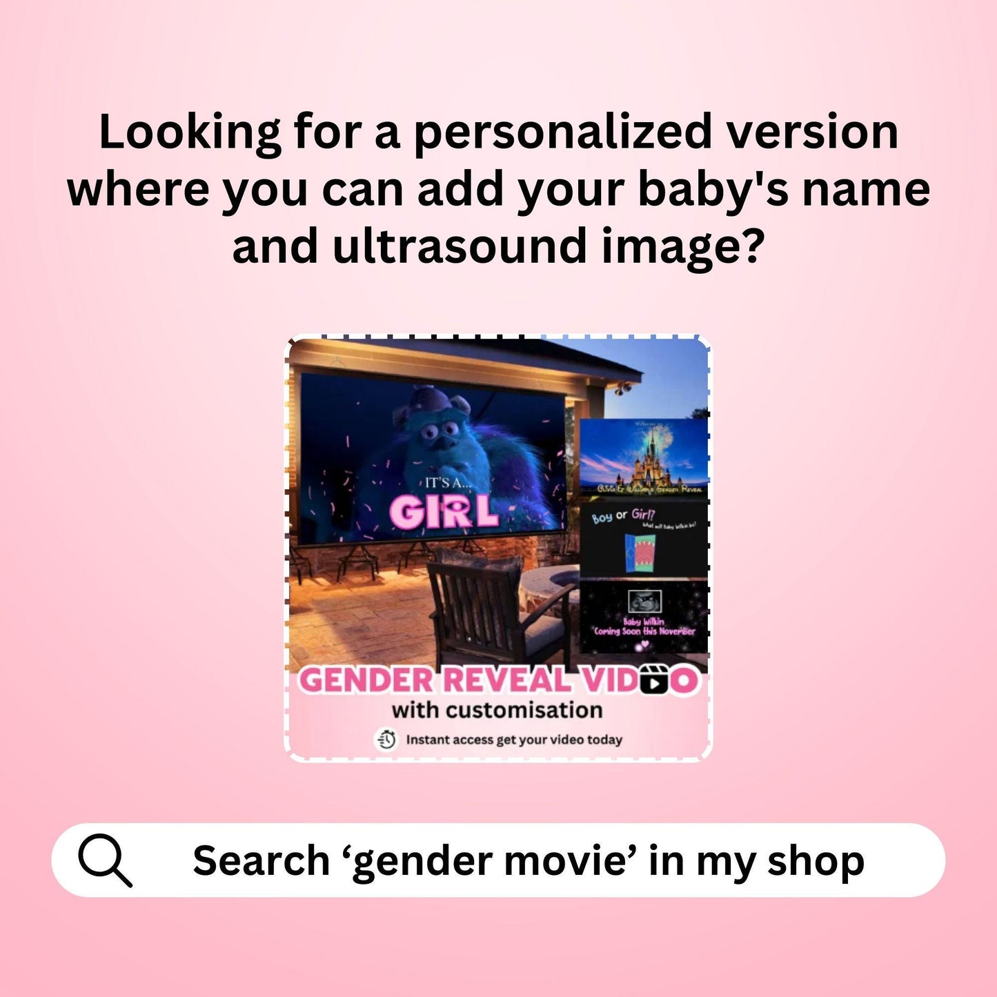 GIRL Gender Reveal Movie Video
