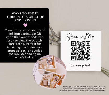 Bridesmaid Proposal Scratch Card