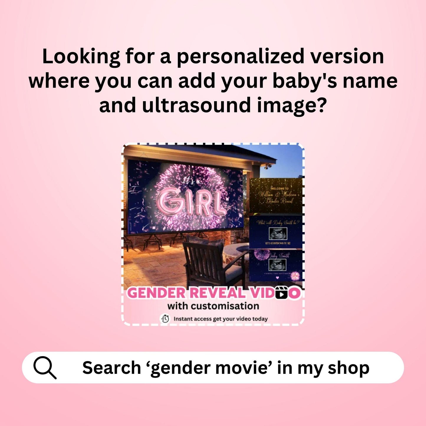GIRL Gender Reveal Movie Video