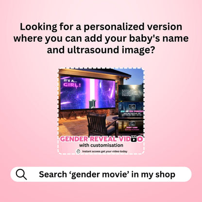 GIRL Gender Reveal Movie Video