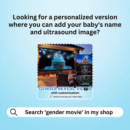 BOY Gender Reveal Movie Video