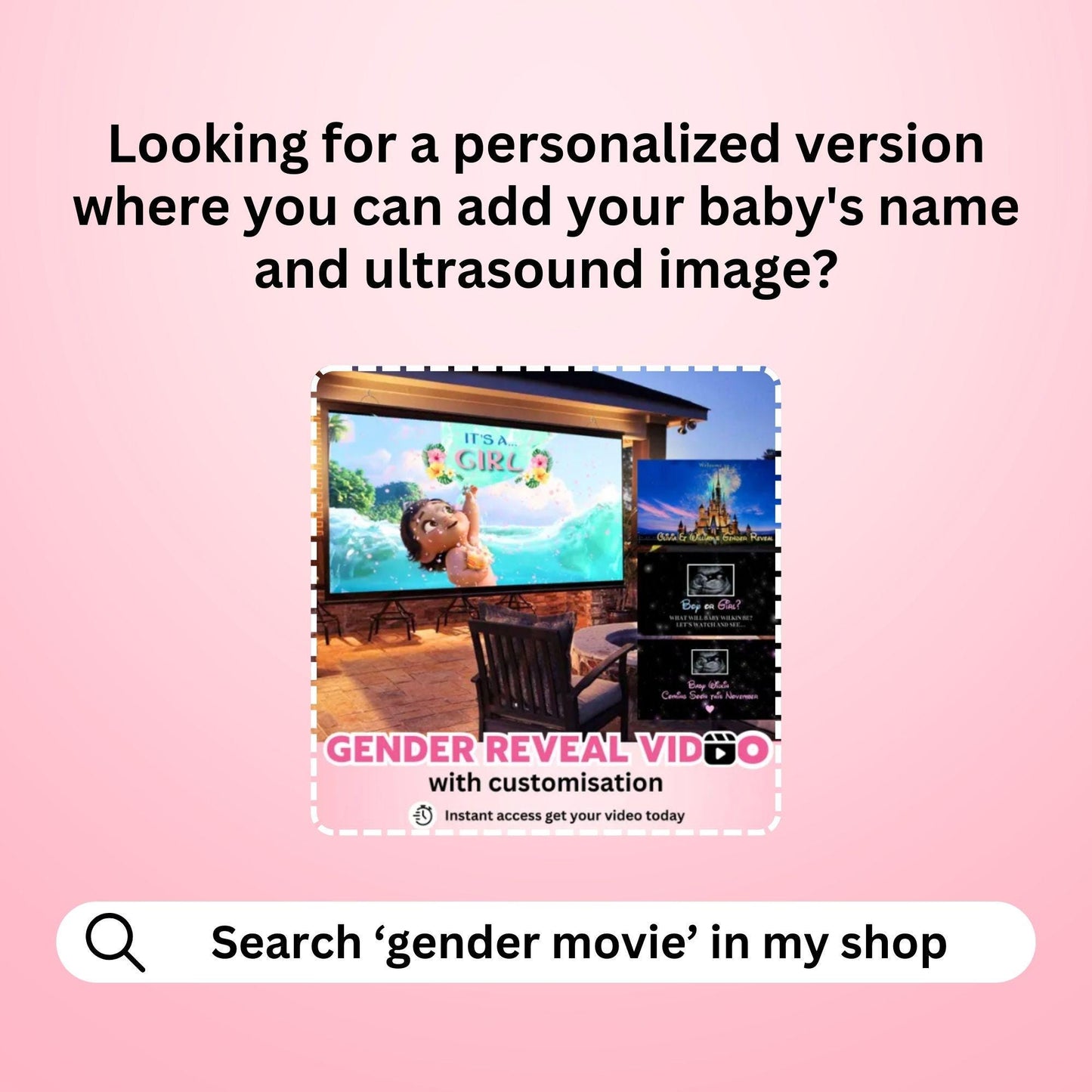 GIRL Gender Reveal Movie Video