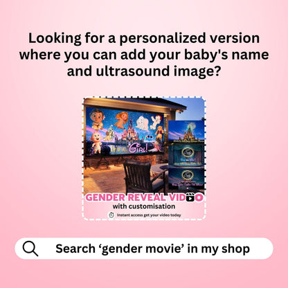 GIRL Gender Reveal Movie Video