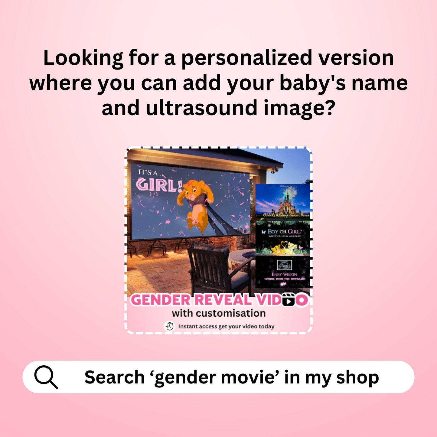 GIRL Gender Reveal Movie Video