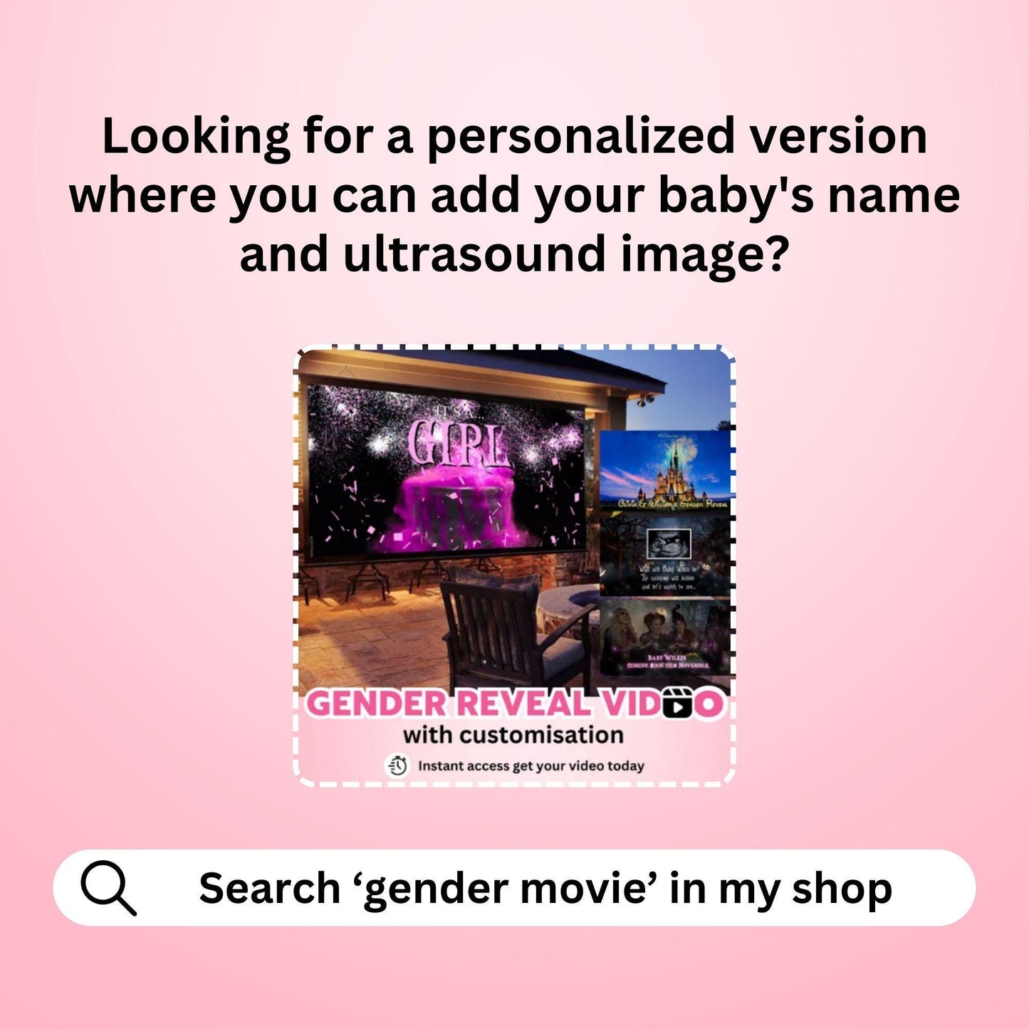 GIRL Gender Reveal Movie Video