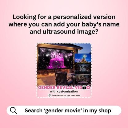 GIRL Gender Reveal Movie Video