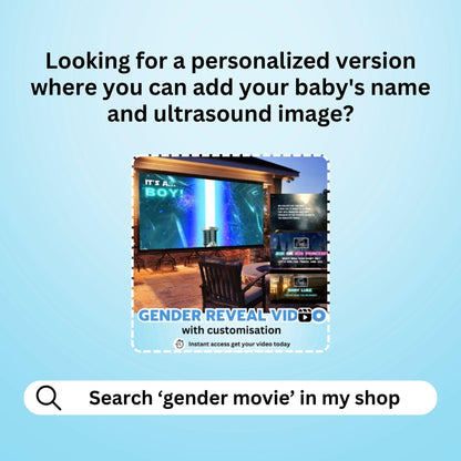 BOY Gender Reveal Movie Video