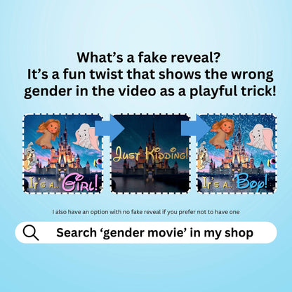 BOY Gender Reveal Movie Video With Fake Reveal