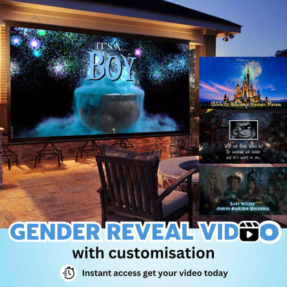 BOY Custom Gender Reveal Movie Video