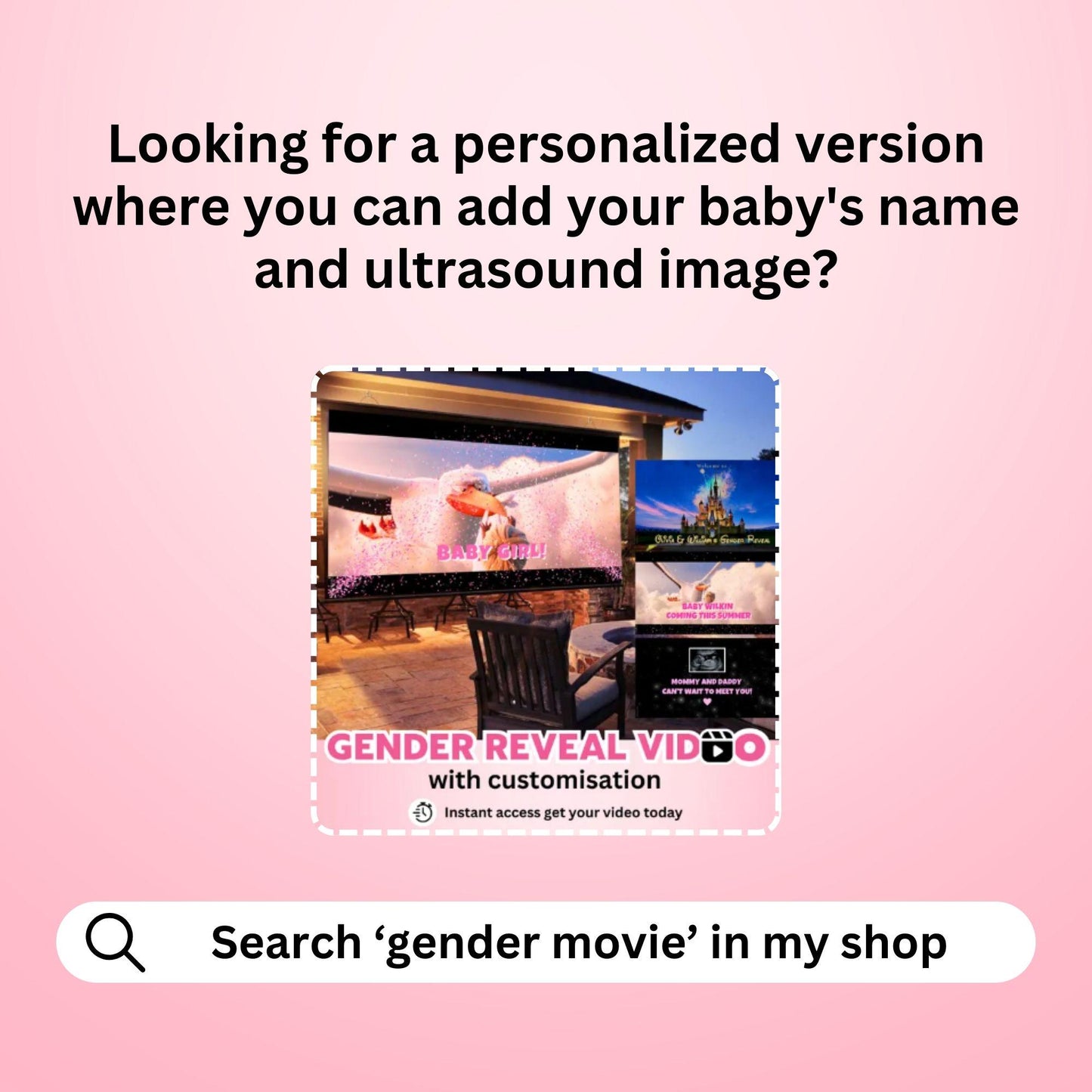 GIRL Gender Reveal Movie Video