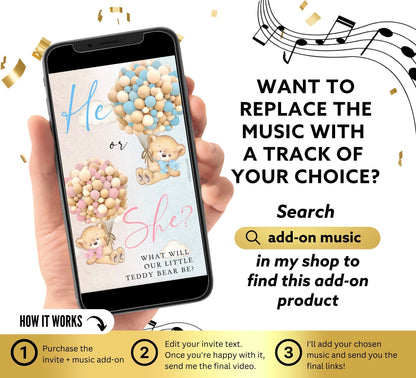 Gender Reveal Video Invitation