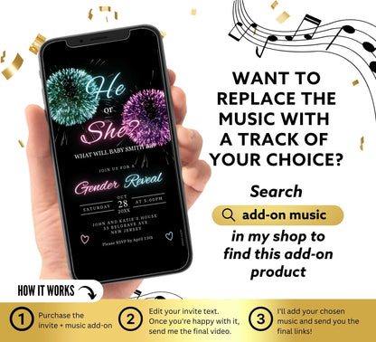 Gender Reveal Video Invitation