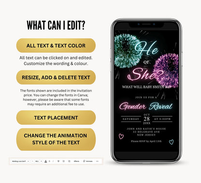 Gender Reveal Video Invitation