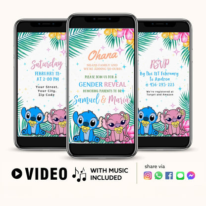 Gender Reveal Video Invitation