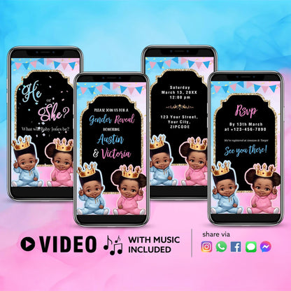 Gender Reveal Video Invitation