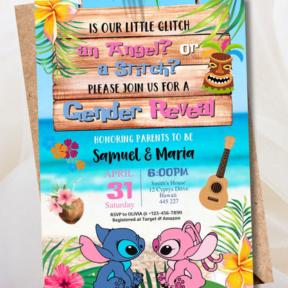 Gender Reveal Digital Invitation