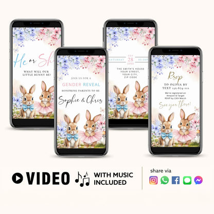 Gender Reveal Video Invitation