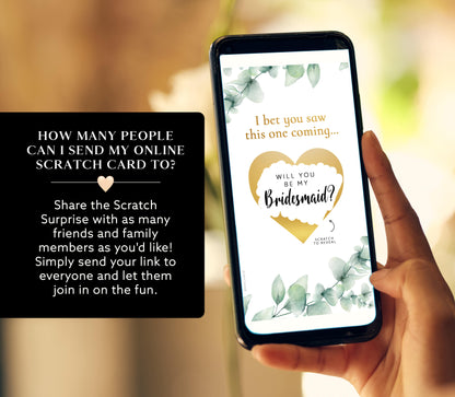 Bridesmaid Proposal Scratch Card