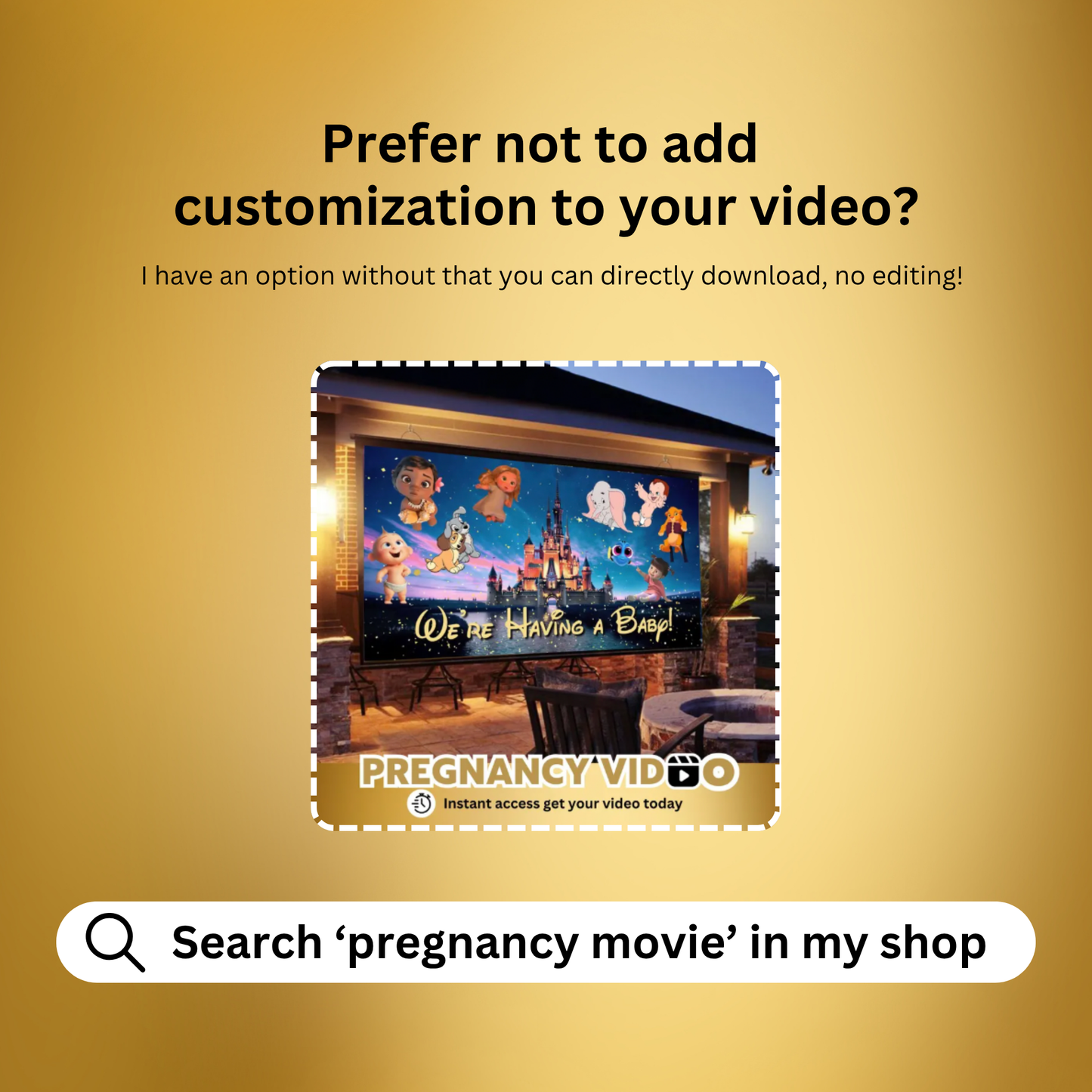 PREGNANCY Annoucement Reveal Movie Video