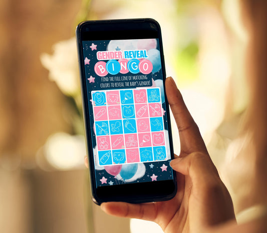 GIRL Baby Gender Reveal Scratch Card