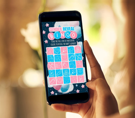 BOY Baby Gender Reveal Scratch Card