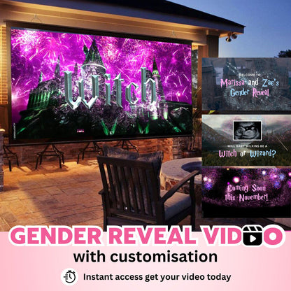 GIRL Custom Gender Reveal Movie Video