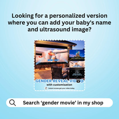 BOY Gender Reveal Movie Video