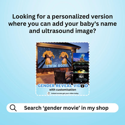 TWIN BOYS Gender Reveal Movie Video