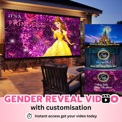 GIRL Custom Gender Reveal Movie Video