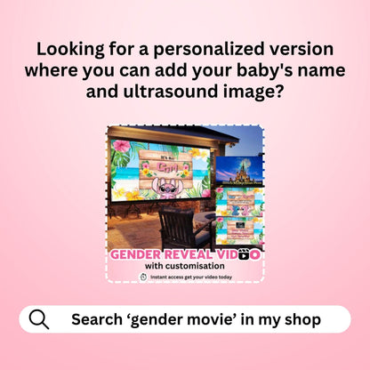 GIRL Gender Reveal Movie Video