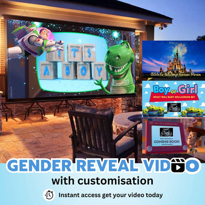 BOY Custom Gender Reveal Movie Video