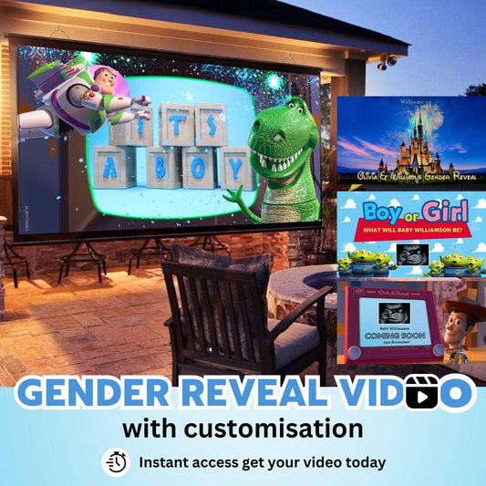 BOY Custom Gender Reveal Movie Video