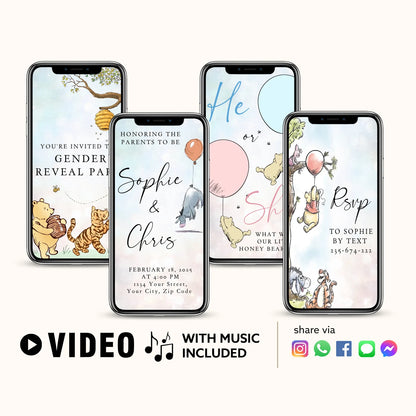 Gender Reveal Video Invitation