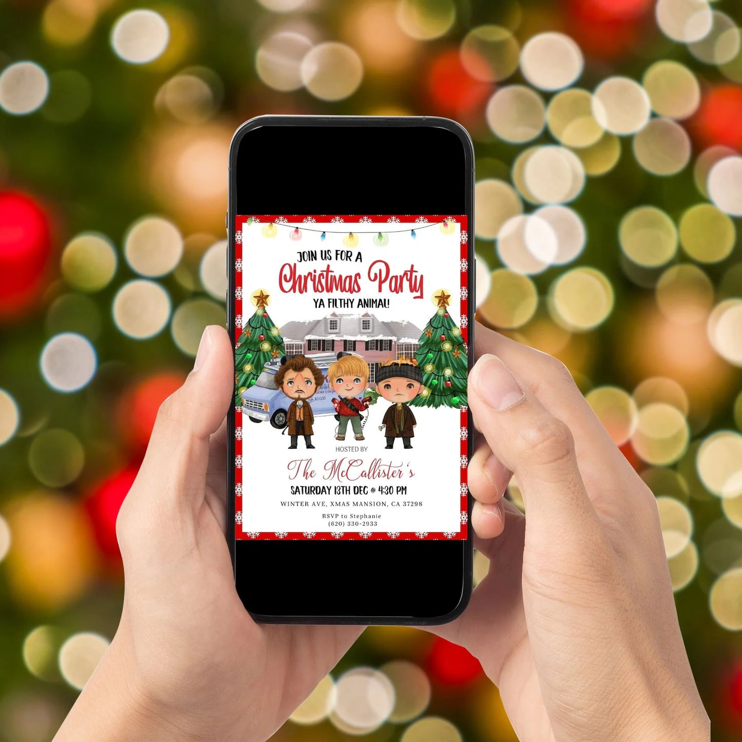 Editable Christmas Party Invite | Digital and Printable