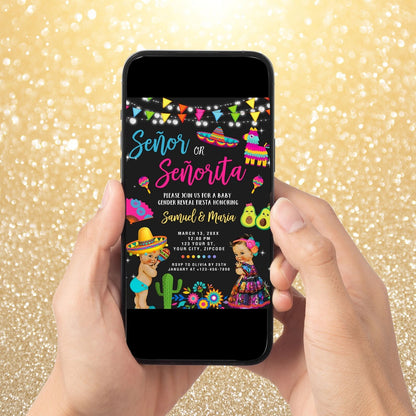 Gender Reveal Digital Invitation
