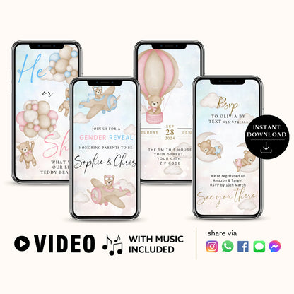 Gender Reveal Video Invitation