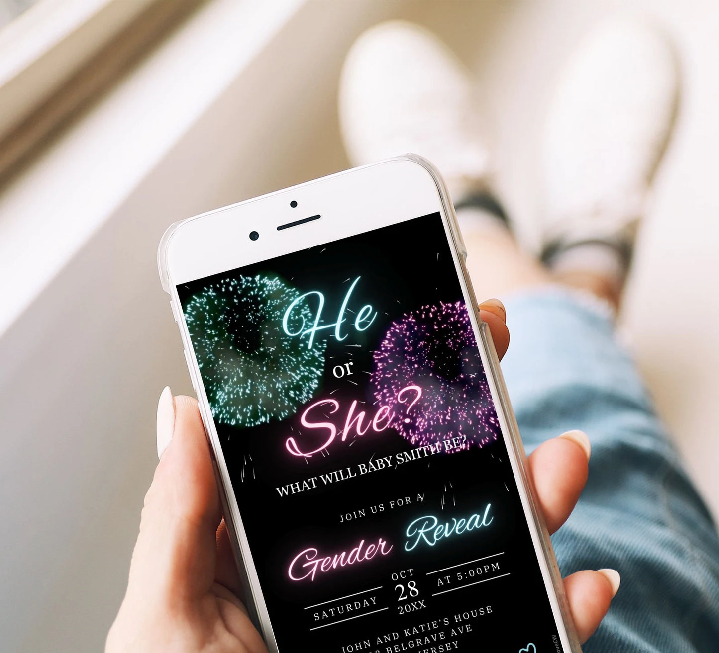 Gender Reveal Video Invitation