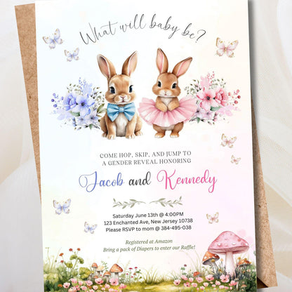 Gender Reveal Digital Invitation