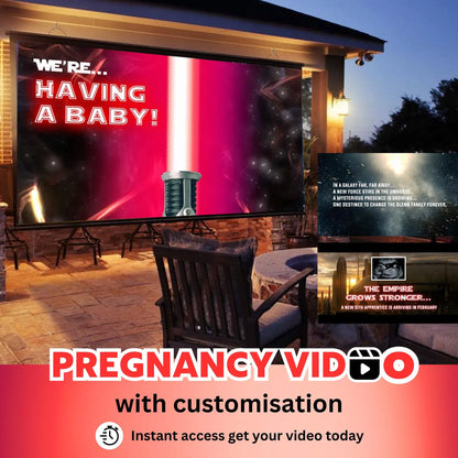 PREGNANCY Reveal Custom Movie Video