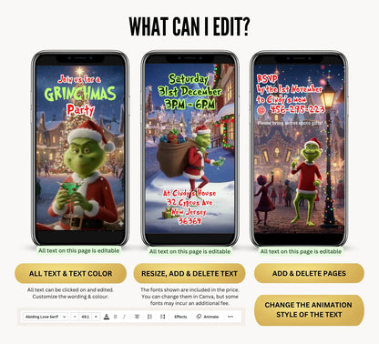 Holiday Cocktail Christmas Party Video Invite