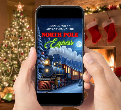 Christmas Train Party Video Invite